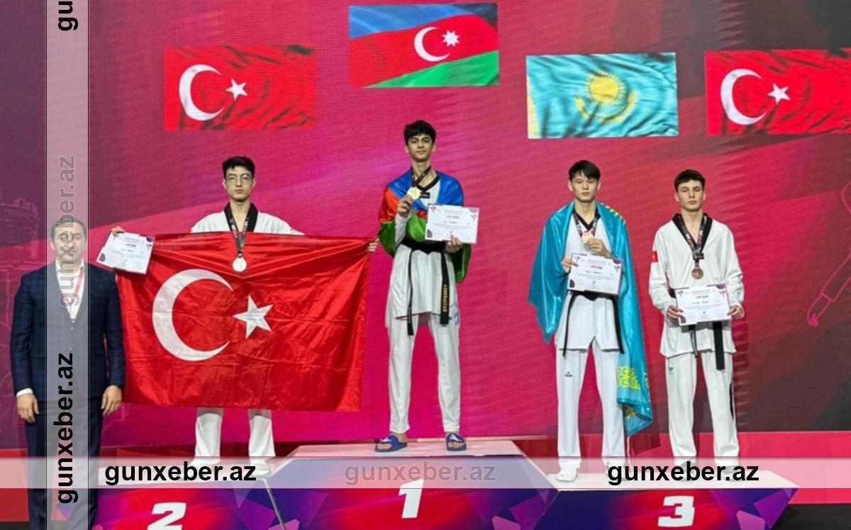 Azərbaycanın daha iki taekvondoçusu Türkiyədə qızıl medal qazanıb