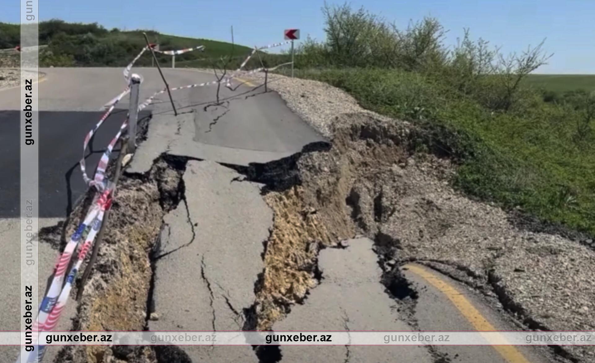 Şamaxı-Cabanı yolunda SÜRÜŞMƏ: Sürücülər çətinliklə hərəkət edirlər