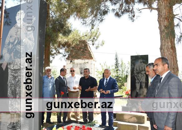 Masallının Xırmandalı ərazisində şəhid məzarları rayon rəhbəri tərəfindən ziyarət olundu