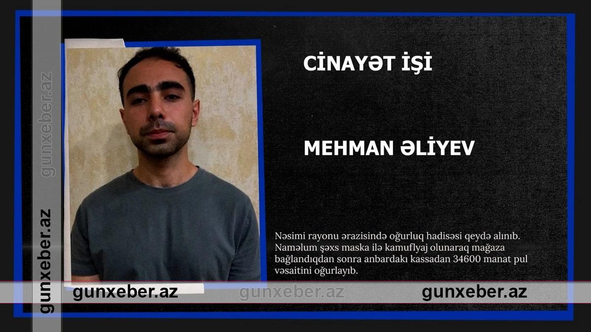 Bakıda maskalı şəxs mağazadan 34 600 manat oğurladı