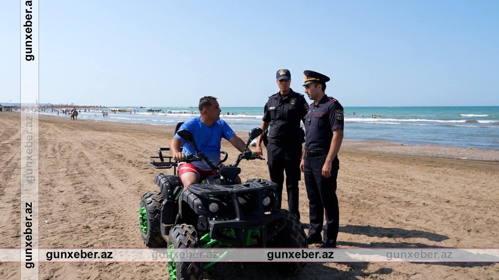 Çimərliklərdə moped, motosiklet, kvadrovelosiped və at sürmək QADAĞANDIR!