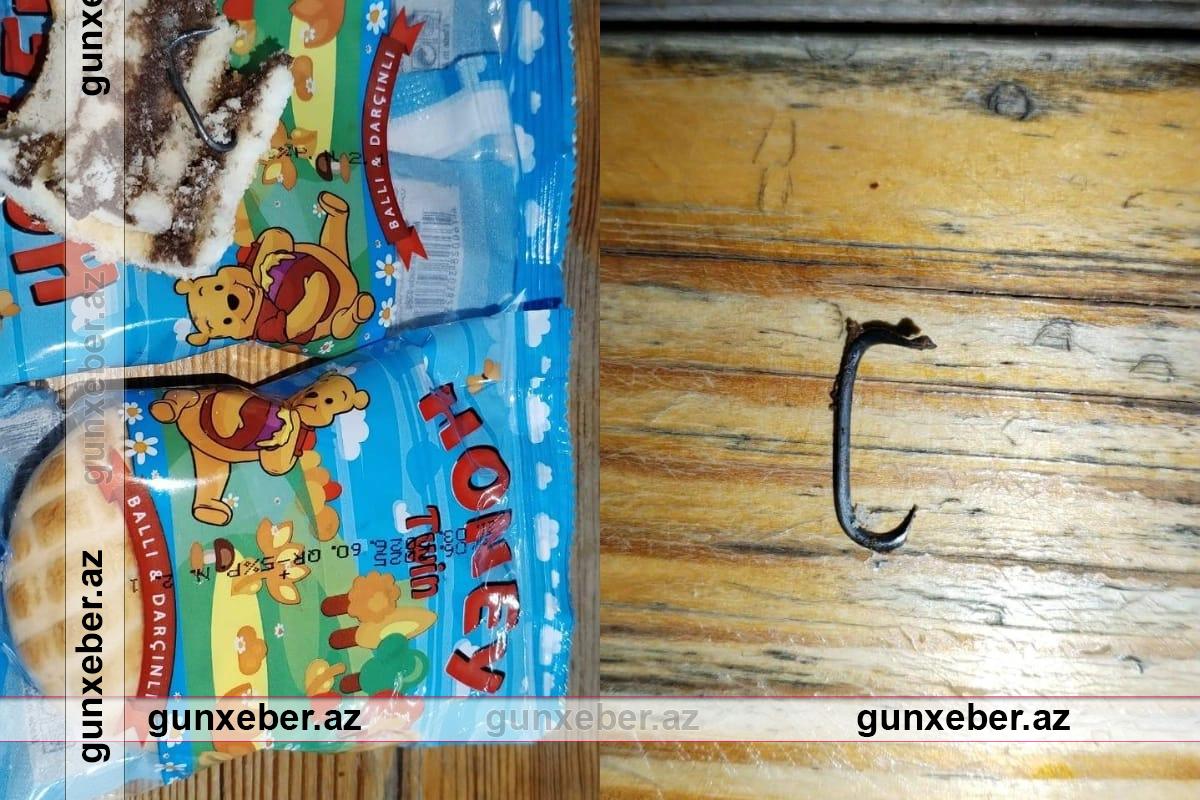 Uşaqlar üçün satılan məhsulun içindən dəmir parçası çıxdı: Araşdırmalara başlanıldı