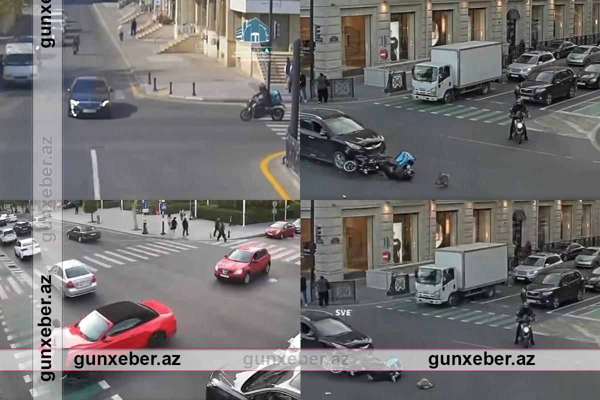 Azərbaycanda mopedlərin iştirakı ilə baş verən ağır qəzaların ANBAAN GÖRÜNTÜLƏRİ