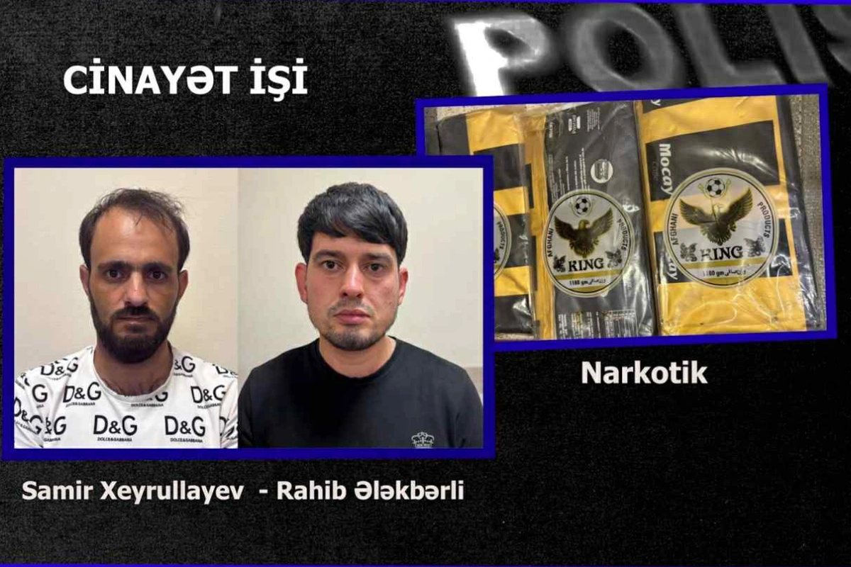 Nəsimi rayonunda polis əməliyyatı: 21 kiloqram narkotik vasitə aşkarlanıb