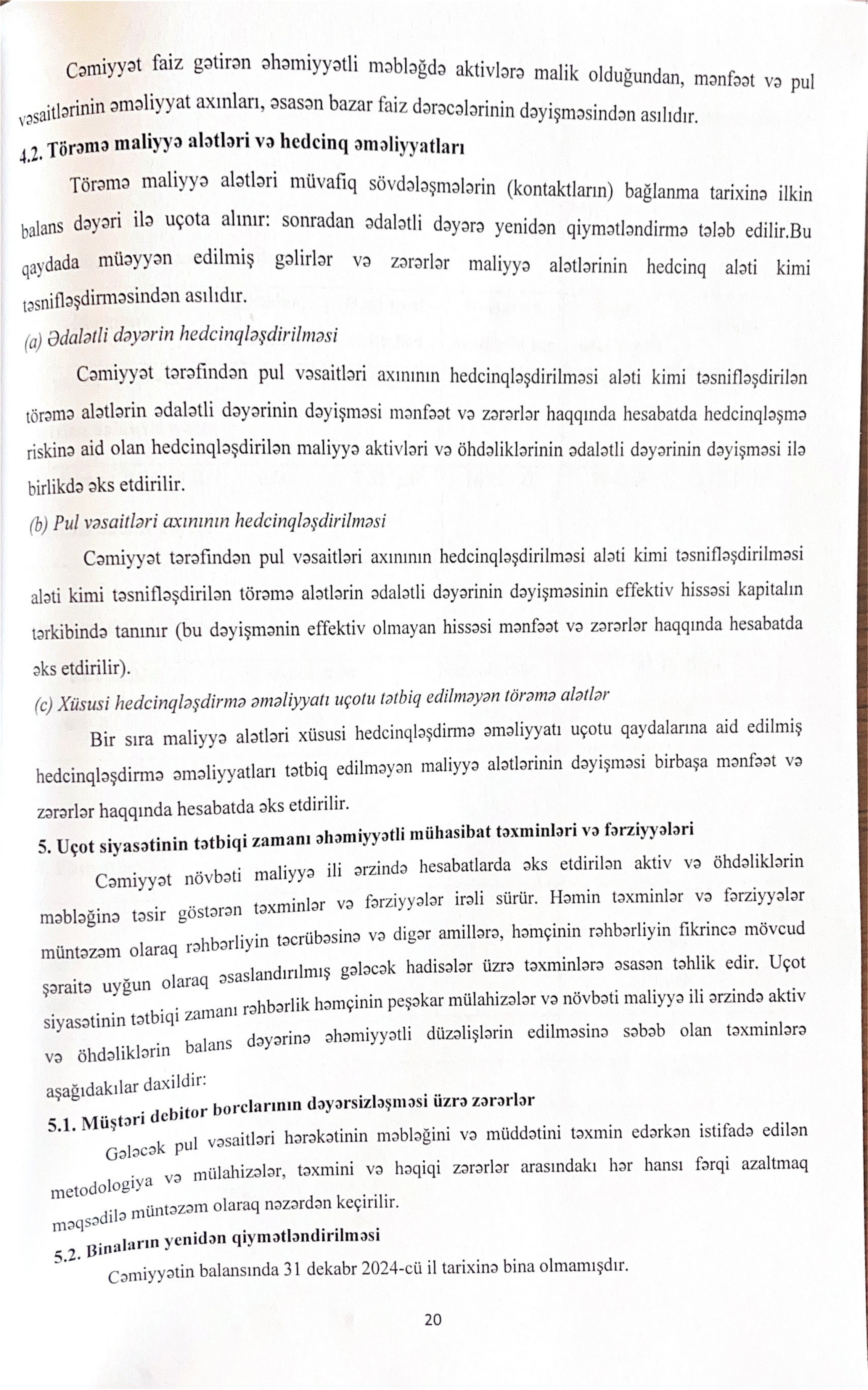 FİGENSOFT AZƏRBAYCAN” MMC-nin 01.01.2024-cü ildən 31.12.2024-cü ilədək olan dövrün konsolidə edilmiş maliyyə hesabatlarının auditi- FOTO