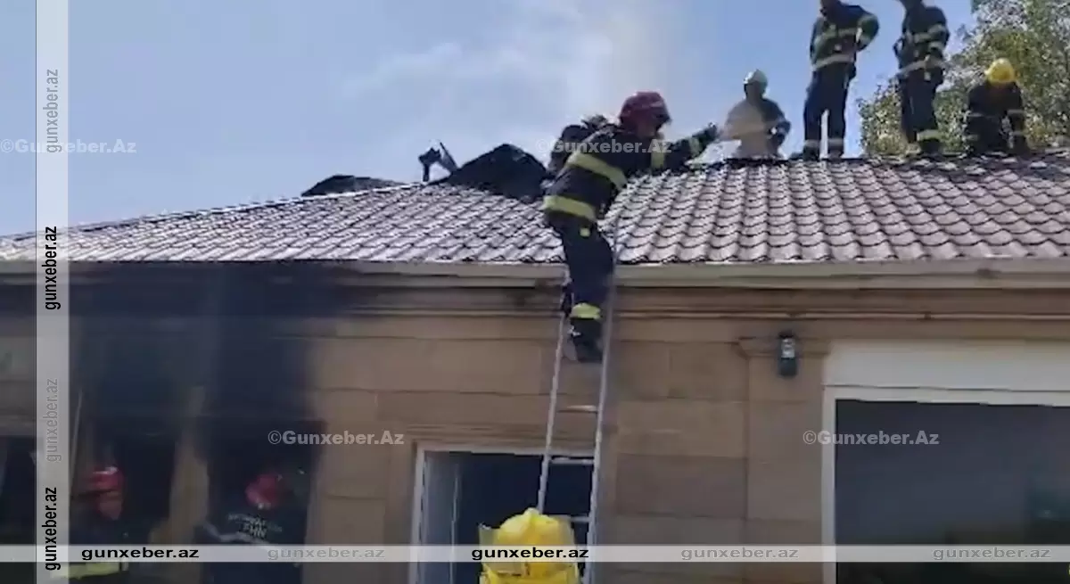 Coratda evdə yanğın olub