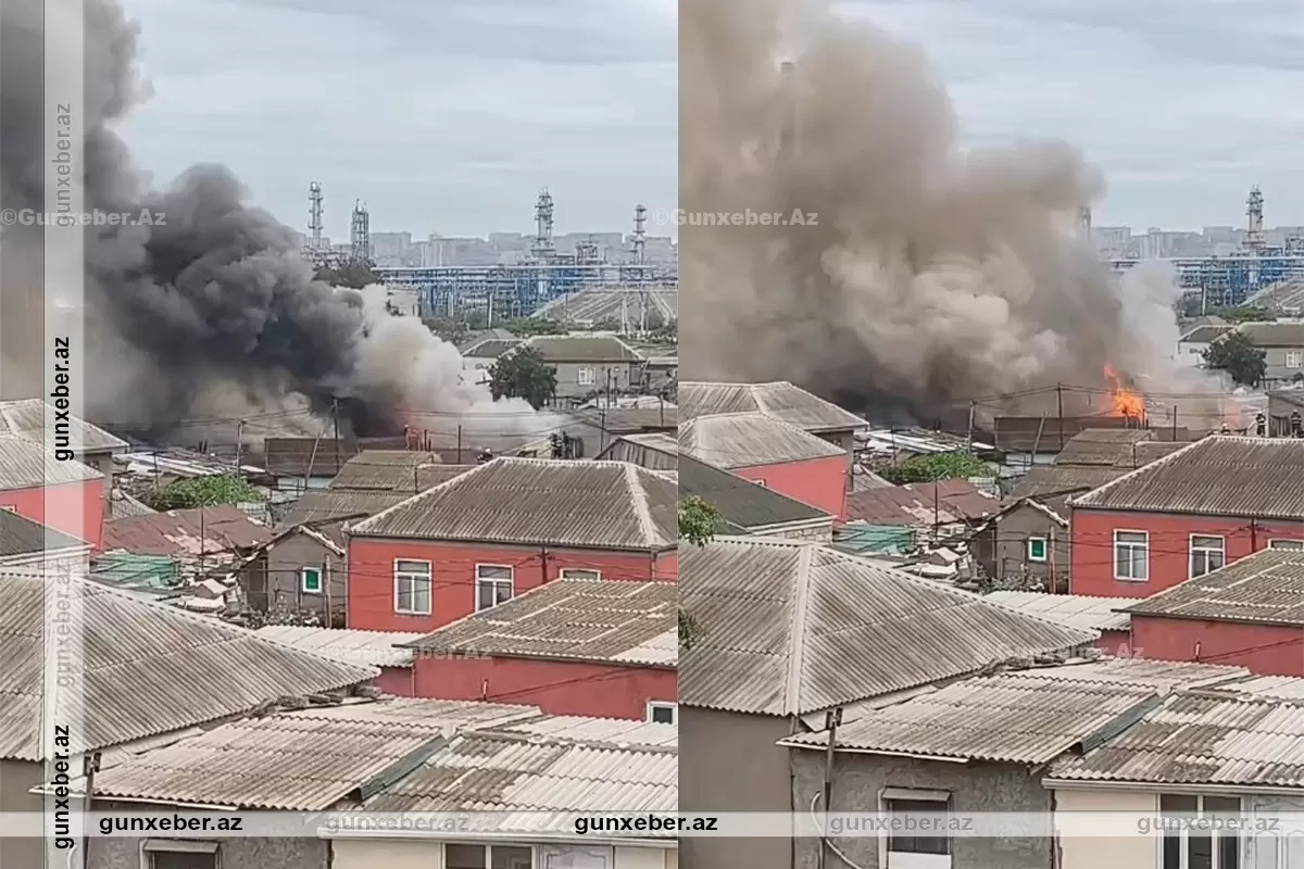 Paytaxtın Nizami rayonunda yanğın başlayıb