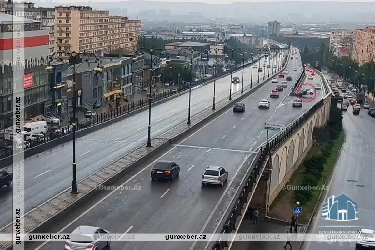 Bakıda ölümlə nəticələnən dəhşətli qəzanın ANBAAN GÖRÜNTÜLƏRİ
