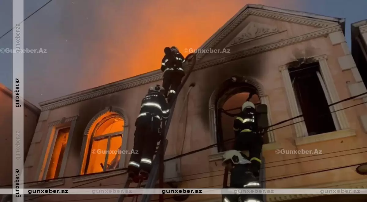 Masazırda yanğın: İki nəfər həlak oldu