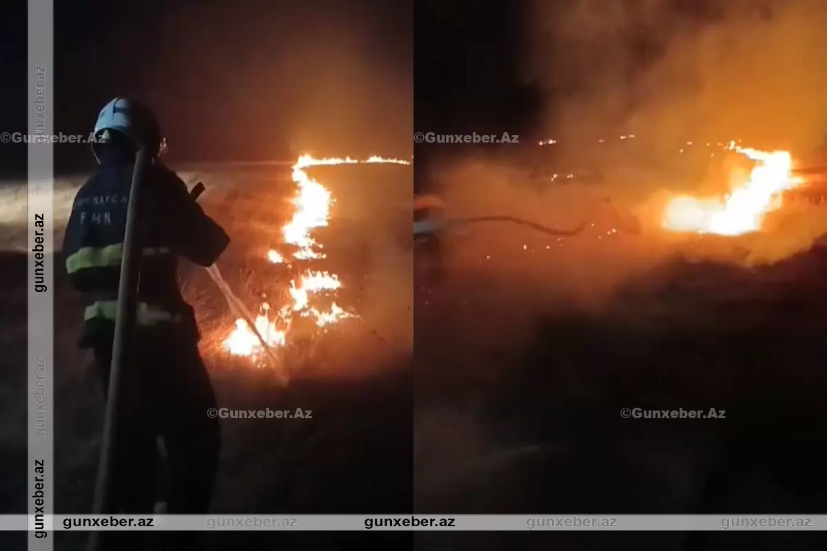 Bakıda çoxmərtəbəli binada yanğın başladı