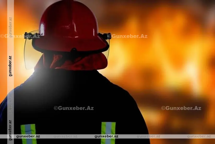 Sumqayıtda çay evində yanğın olub