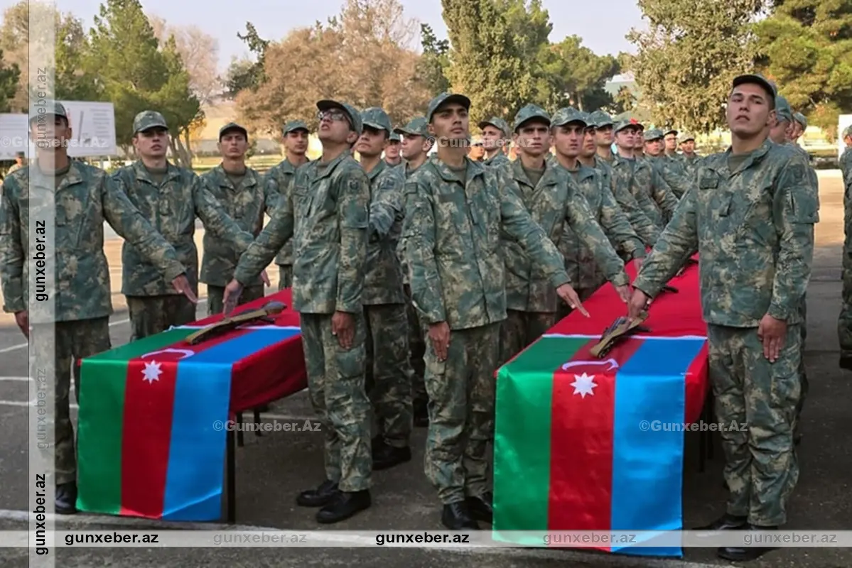 Azərbaycan Ordusunda andiçmə mərasimləri keçirilib