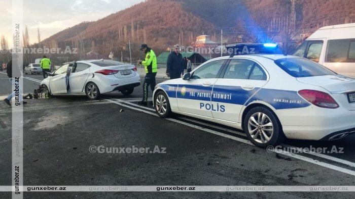 İsmayıllıda qəza olub, qadın sürücü xəsarət alıb