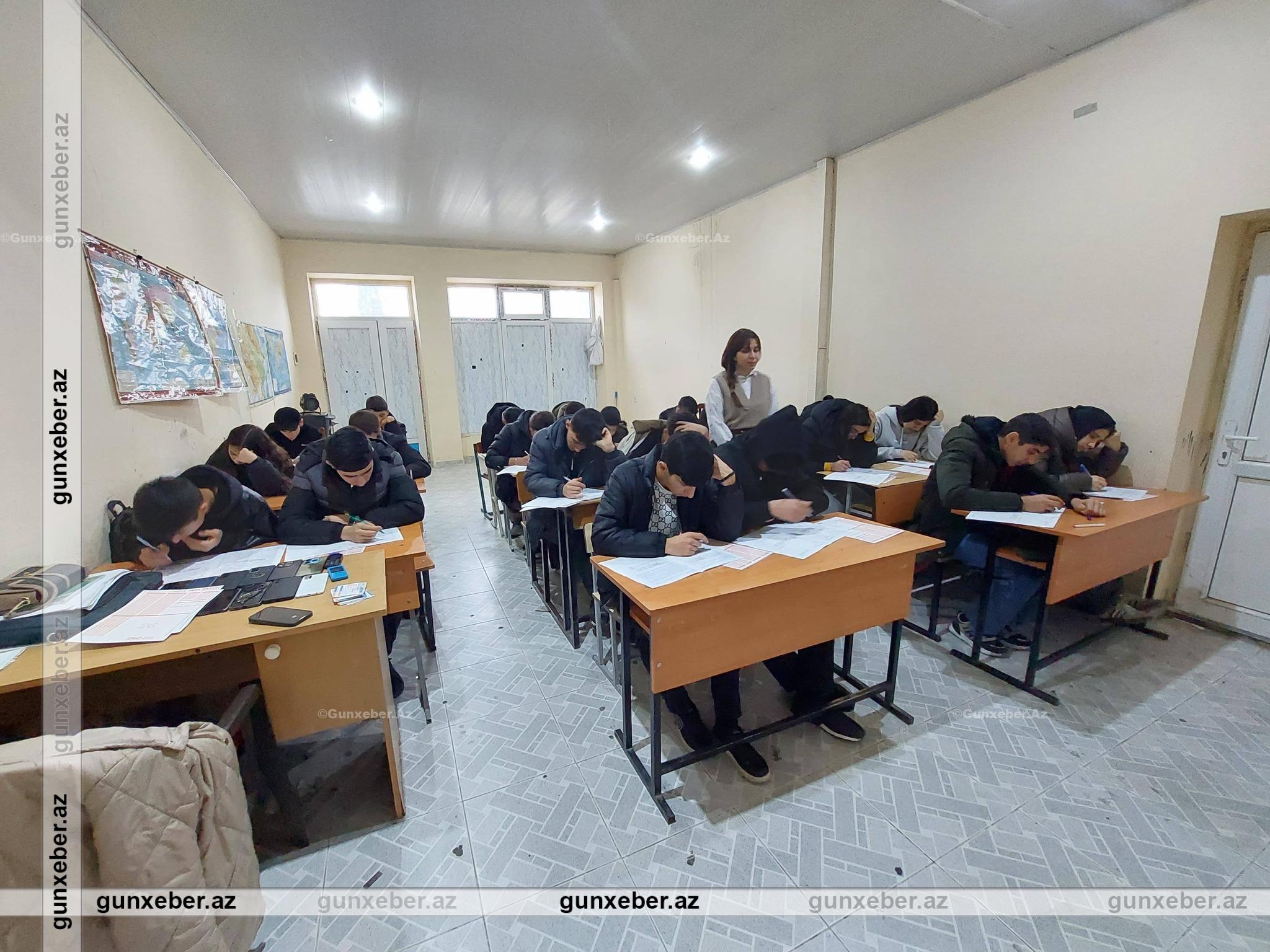 Bunker tədris mərkəzində buraxılış imtahanı keçirildi