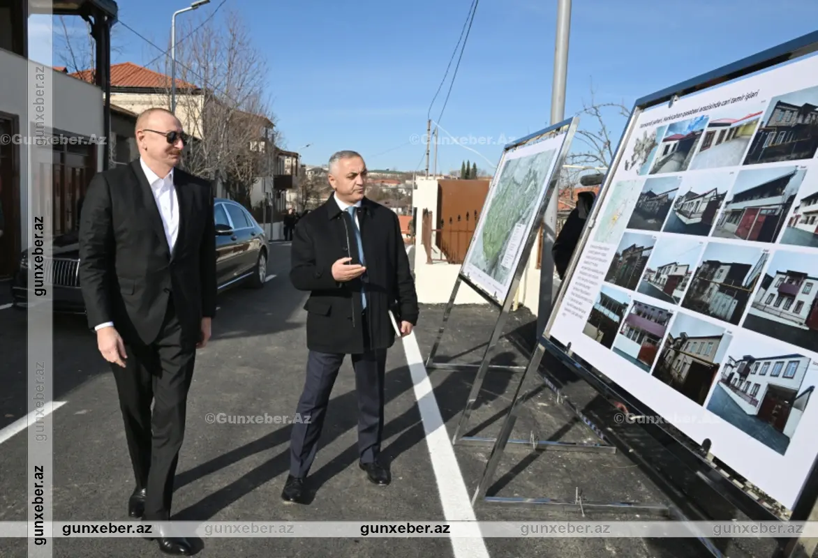 Prezident İlham Əliyev Xankəndinin Kərkicahan qəsəbəsində olub