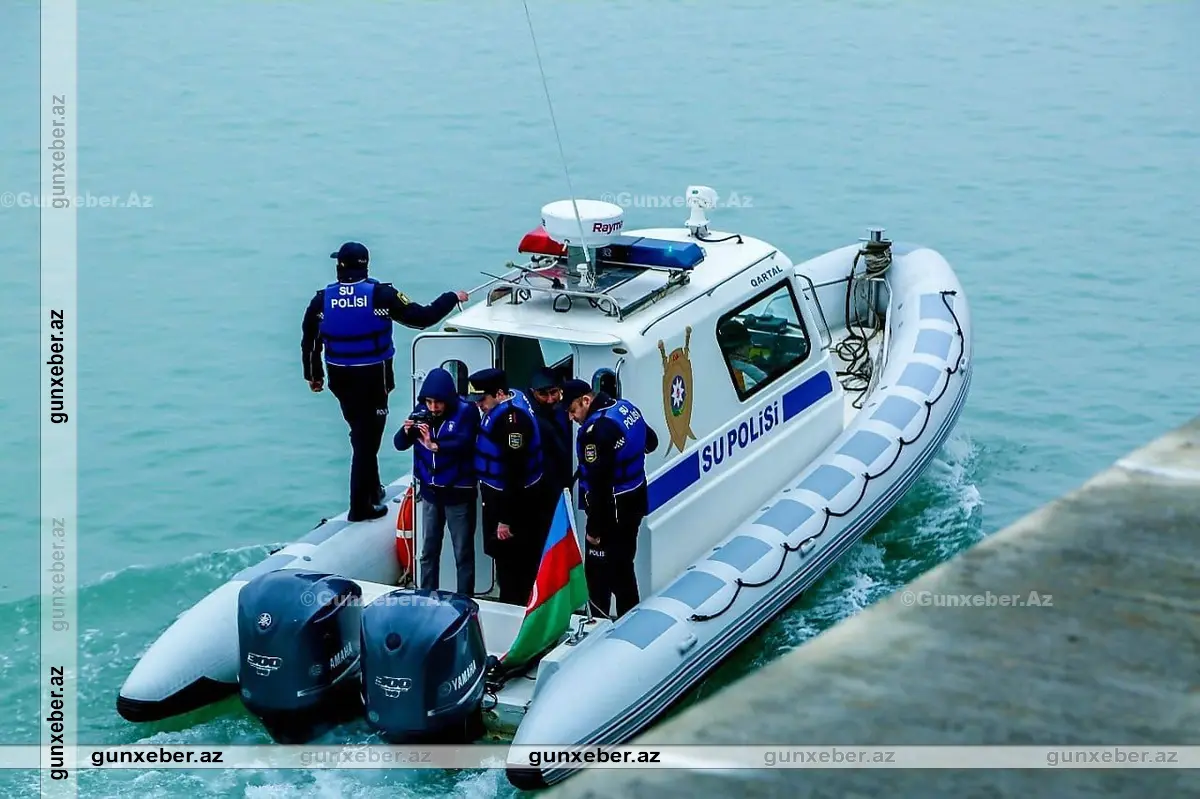 Su polisi Xəzər dənizində brakonyerlik edən şəxsi saxladı