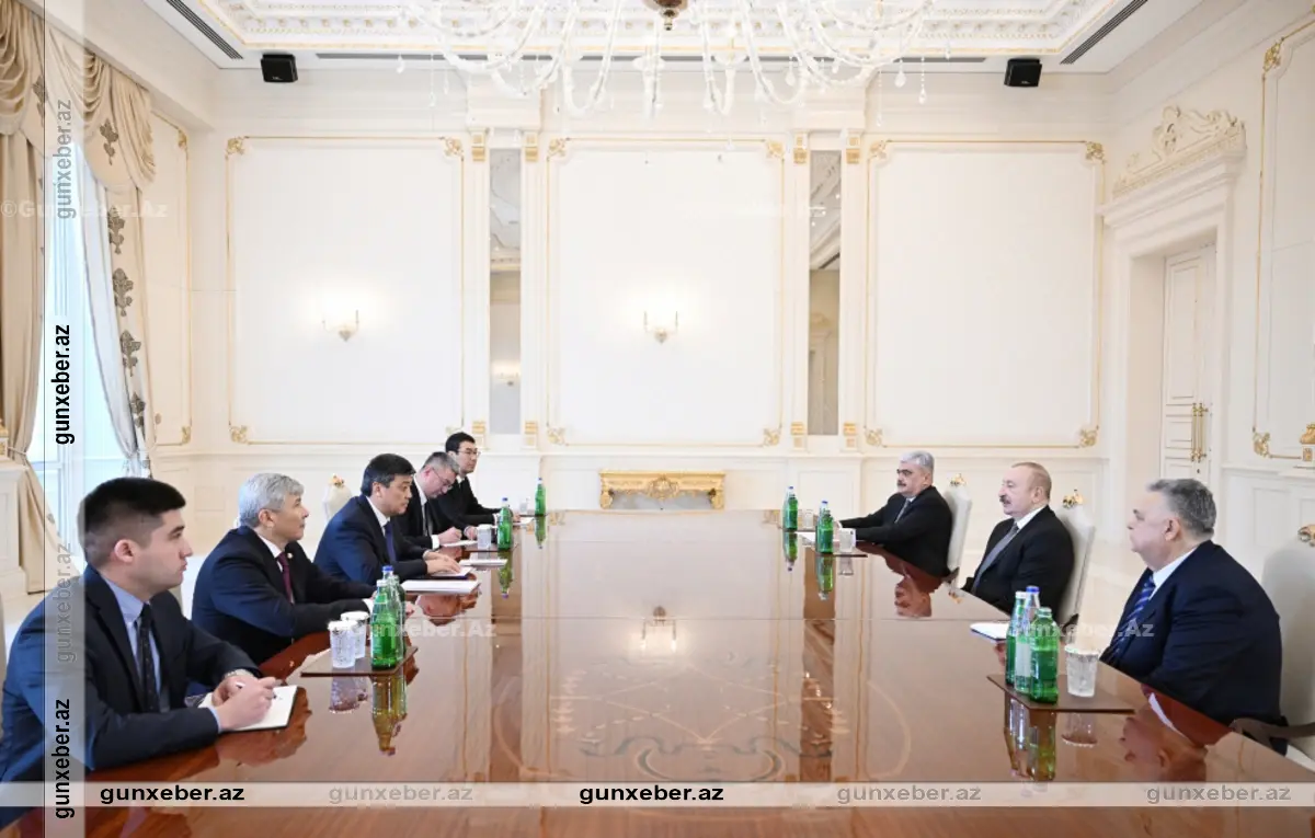 Prezident İlham Əliyev Qırğızıstan nümayəndə heyətini qəbul edib