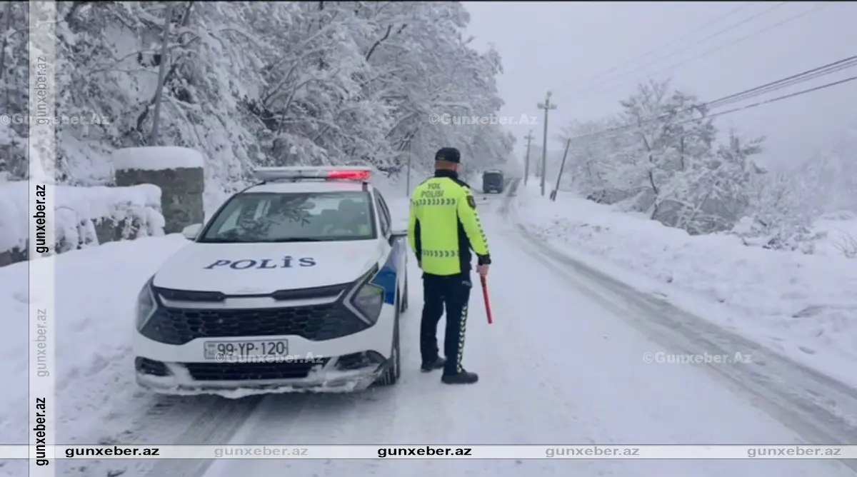 Yol polisindən hava şəraiti ilə bağlı sürücülərə MÜRACİƏT