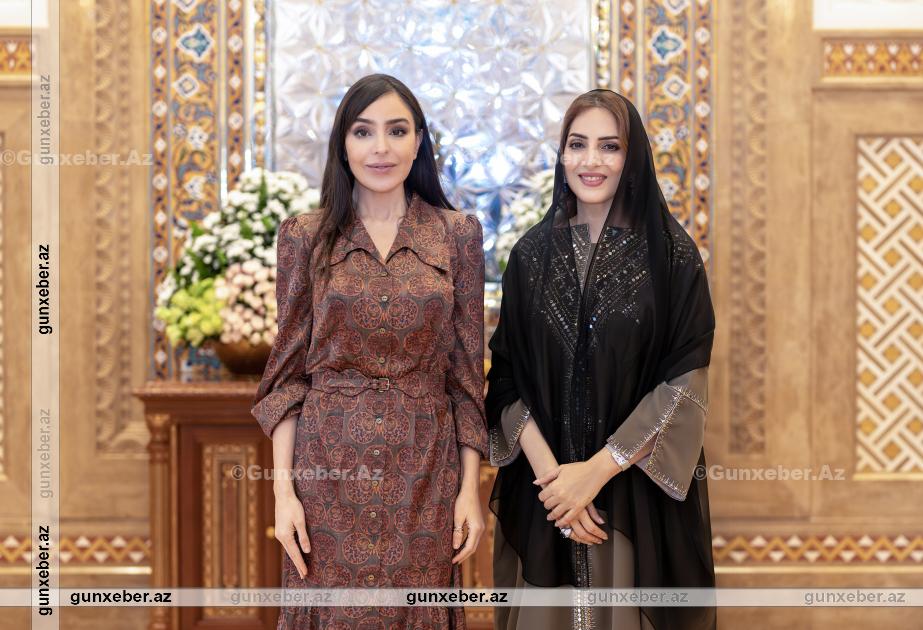 Heydər Əliyev Fondunun vitse-prezidenti Leyla Əliyeva Maskatda Omanın birinci xanımı ilə görüşüb