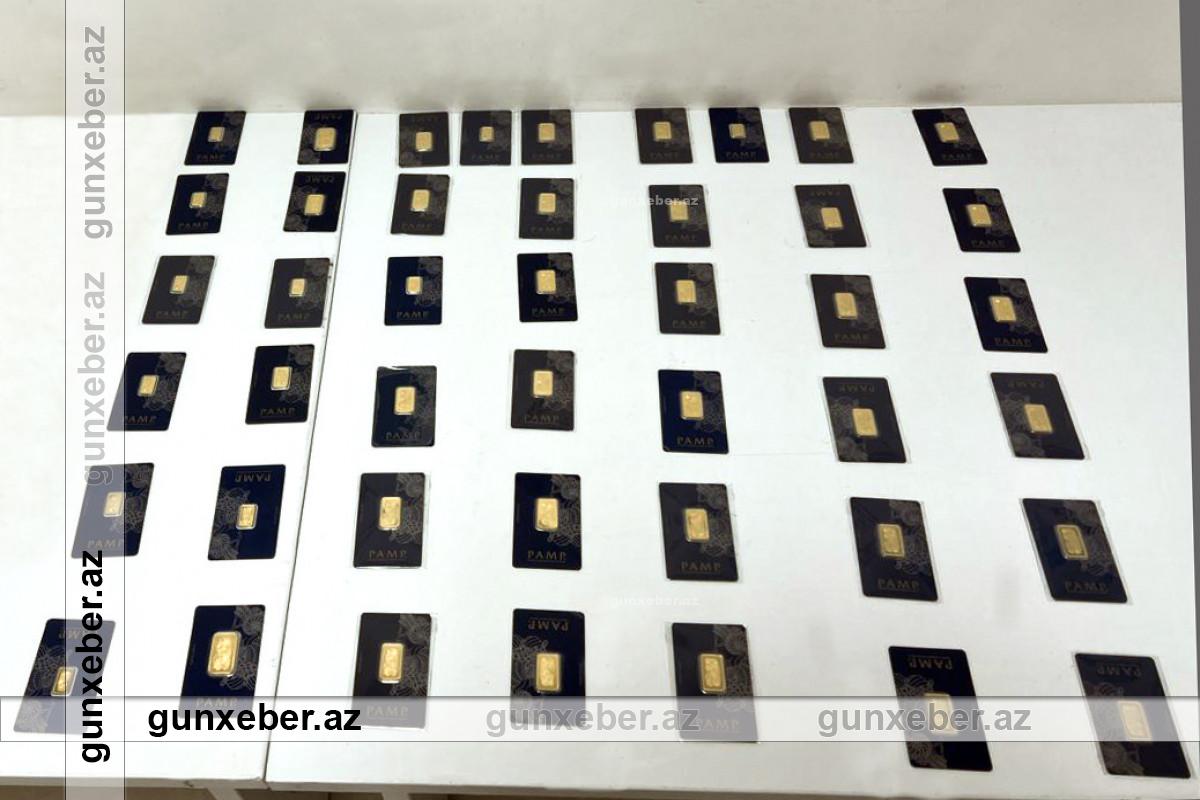 Qızıl külçələrin ölkəyə qanunsuz gətirilməsinin qarşısı alınıb