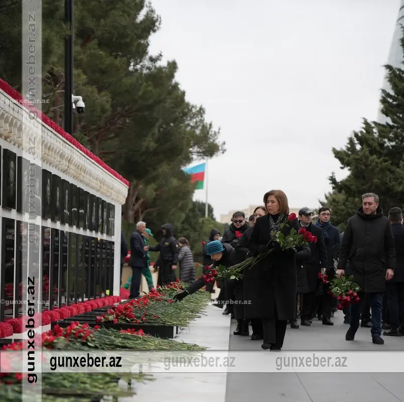 Ailə, Qadın və Uşaq Problemləri üzrə Dövlət Komitəsinin kollektivi Şəhidlər xiyabanını ziyarət edib