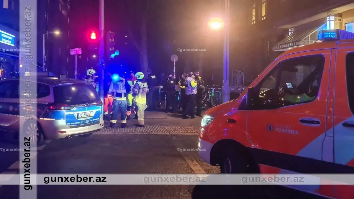 Berlinin mərkəzində yaşayış binasında atışma baş verib: Beş nəfər yaralanıb