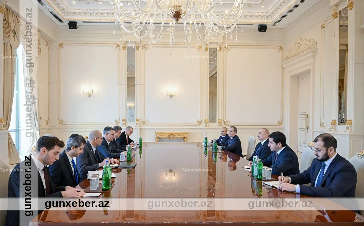 İlham Əliyev İsrailin xarici işlər nazirini qəbul edib