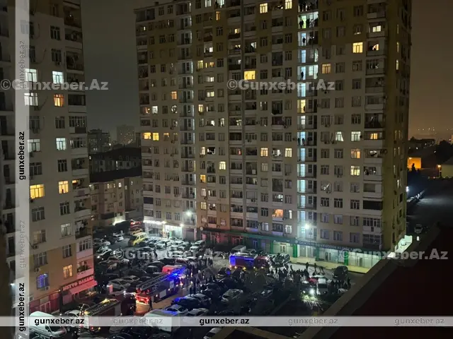 Bakıda yaşayış binasında YANĞIN: Ağır xəsarət alan var