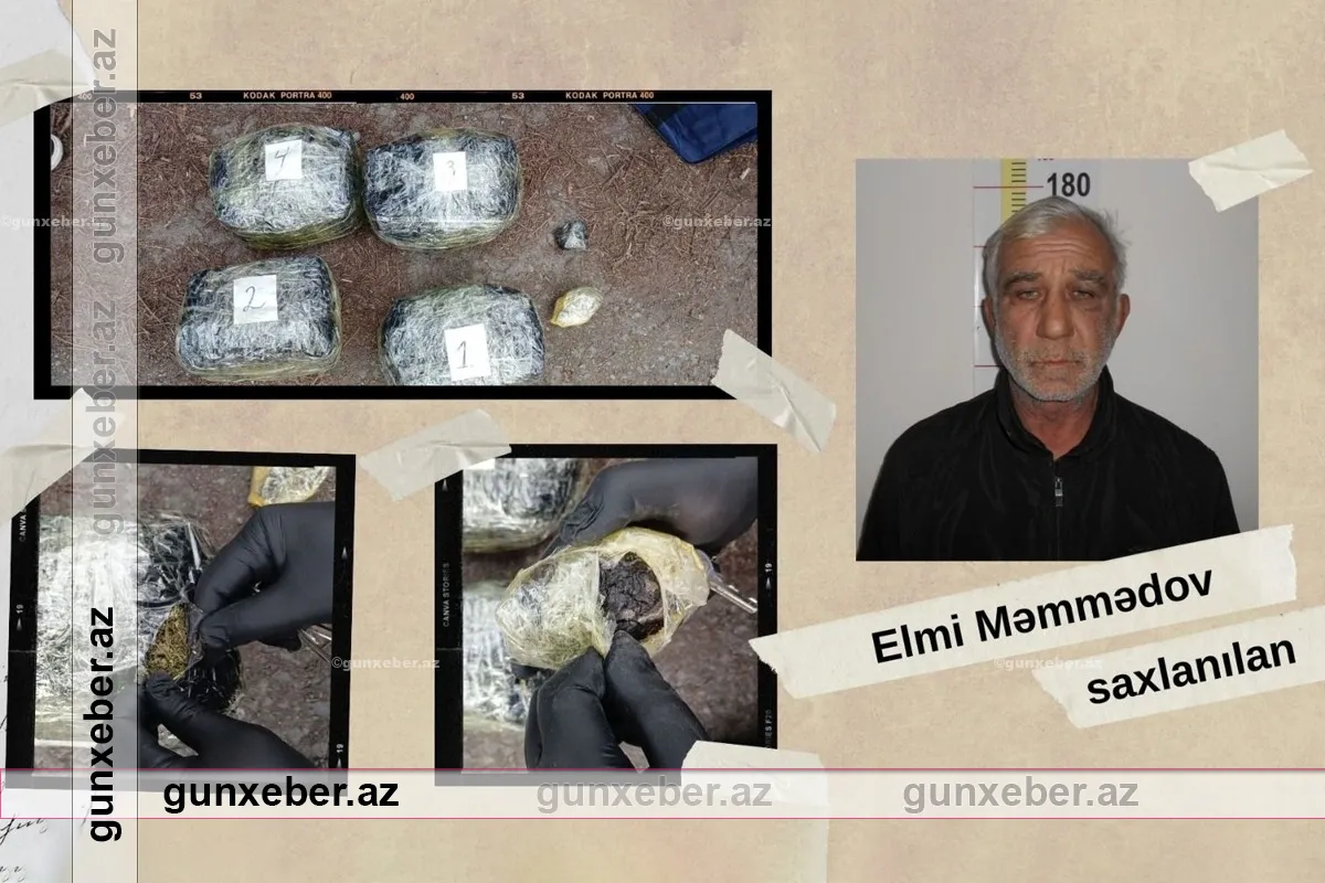 Polis keçmiş məhkumdan dörd kiloqram narkotik vasitə aşkarladı