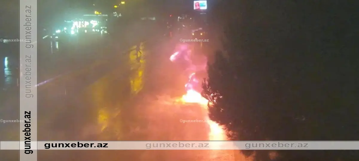 Yasamalda avtomobil alışdı: Sıxlıq yarandı