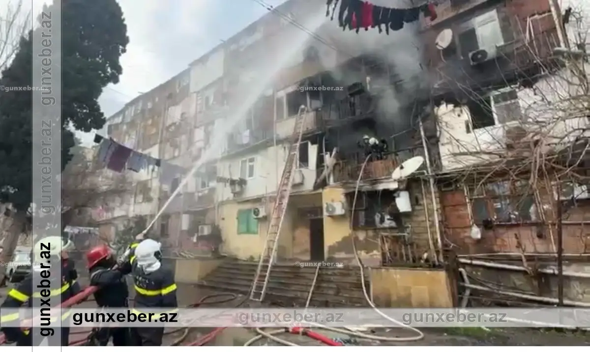 BSU yataqxanasındakı yanğın nəticəsində 13 məcburi köçkün ailəsinə ziyan dəyib