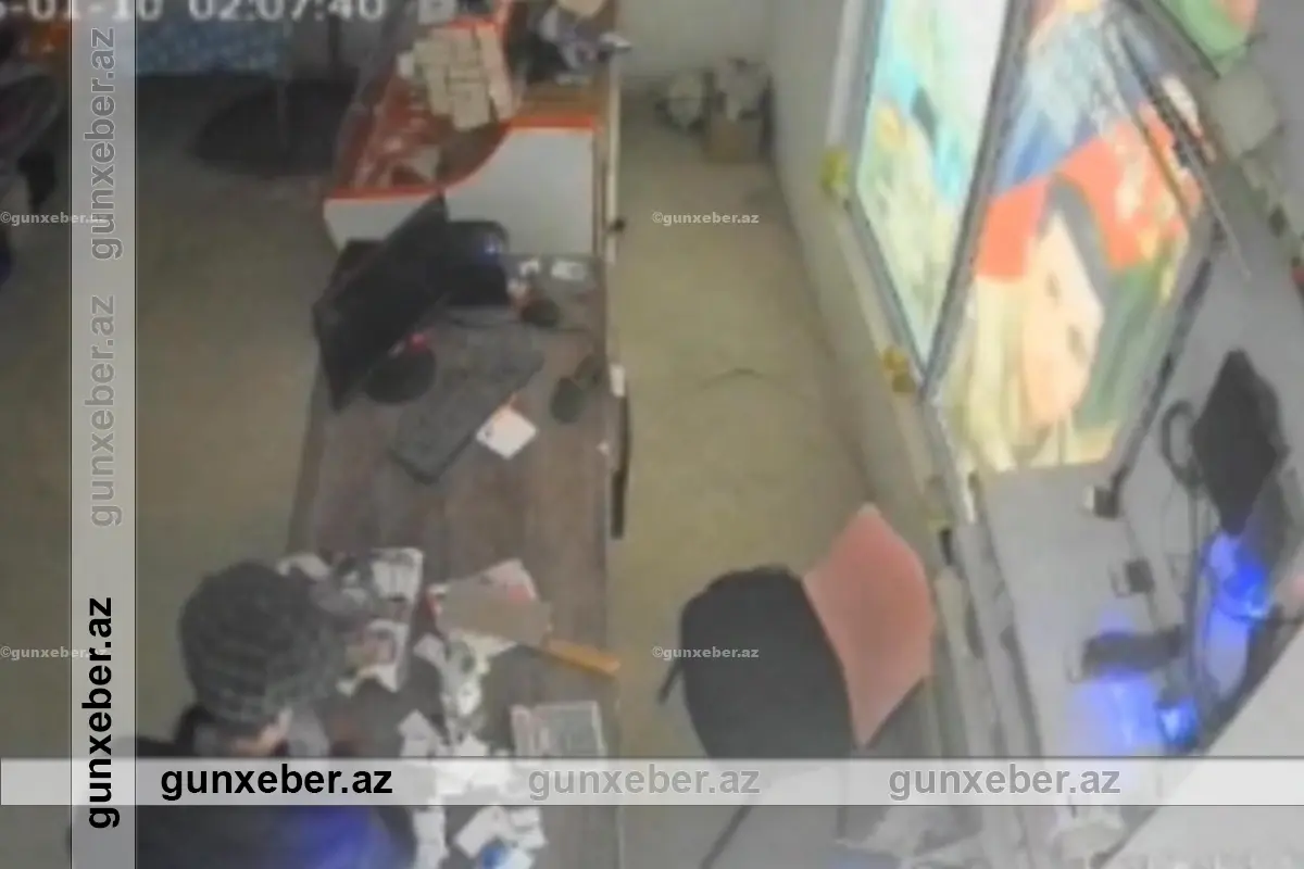 Samuxda marketdən oğurluq etməkdə şübhəli bilinən şəxs saxlanılıb – ANBAAN GÖRÜNTÜ