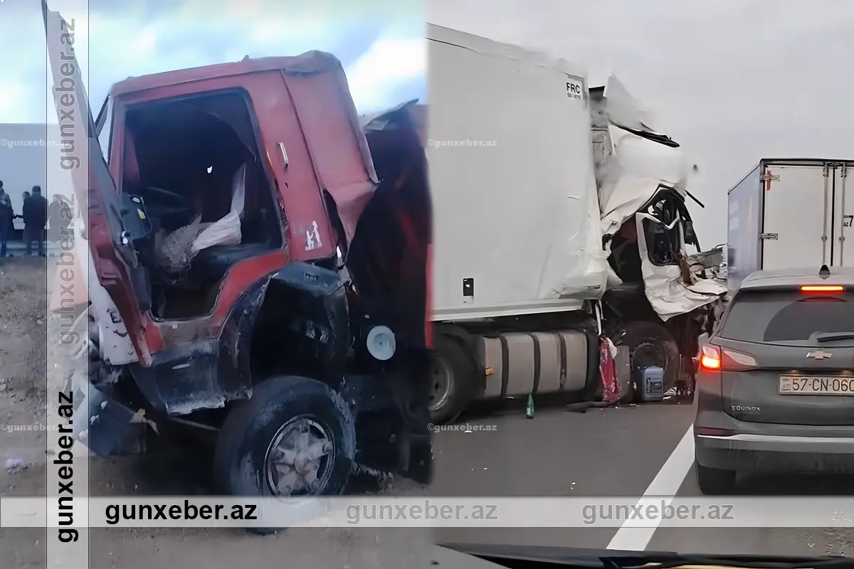 Tovuzda yük avtomobilləri toqquşdu: Xəsarət alanlar var