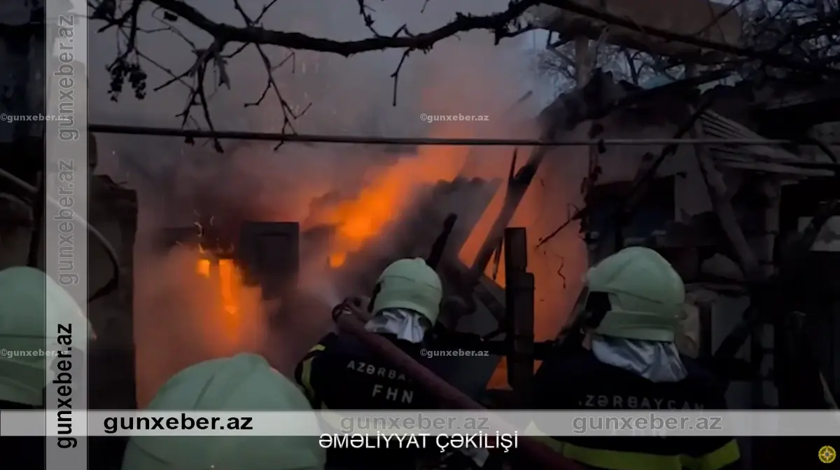 Qazaxda evə bitişik yardımçı tikilidə yanğın olub