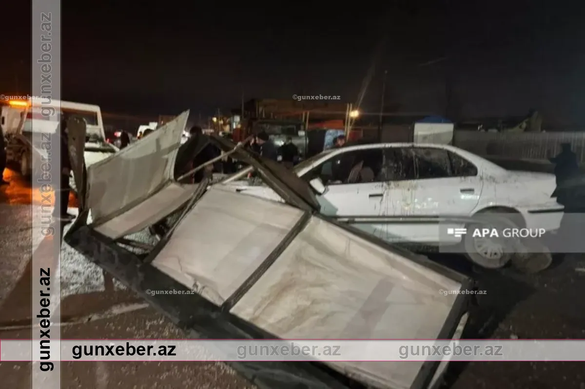 Bakıda zəncirvari qəza, dörd avtomobil toqquşdu