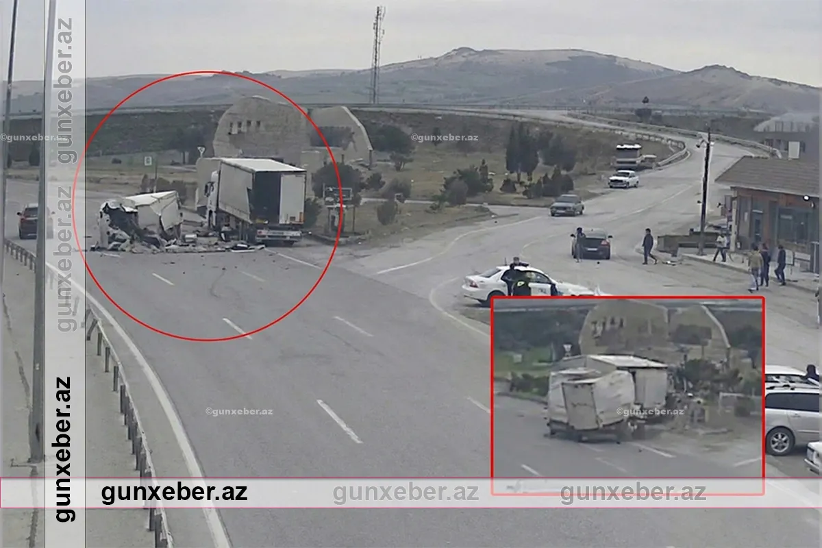 Bakı-Qazax yolunda yük avtomobili ağır qəzaya səbəb oldu – ANBAAN VİDEO