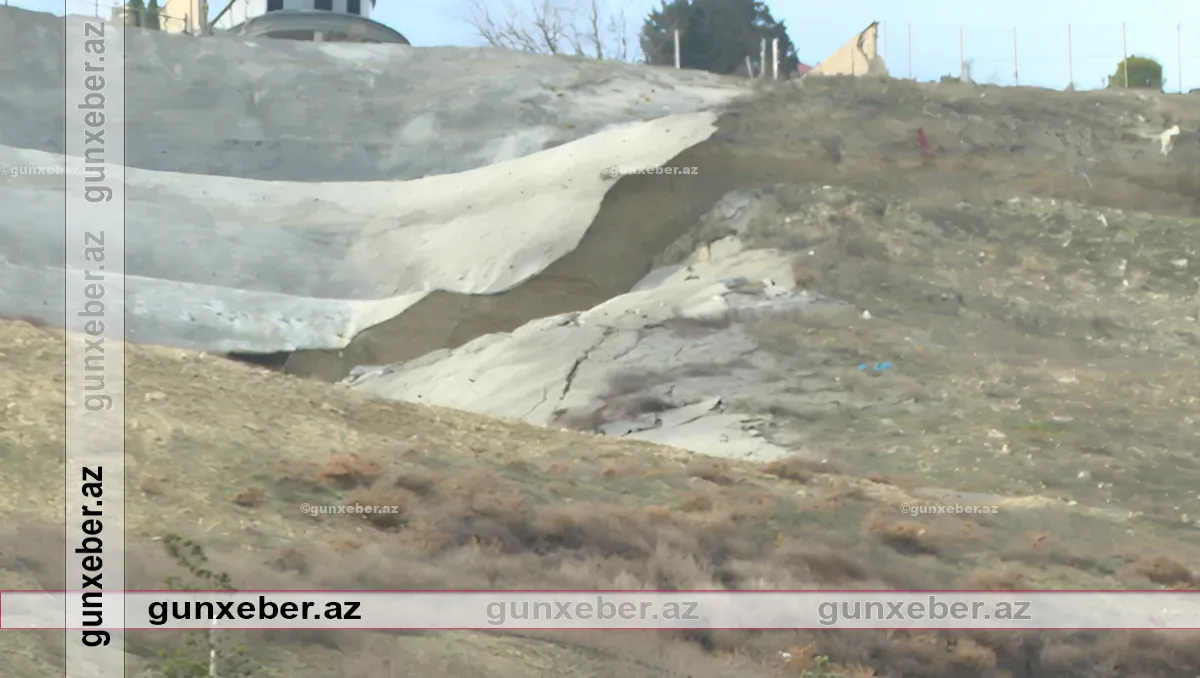 Bakıda torpaq sürüşməsi baş verib – VİDEO
