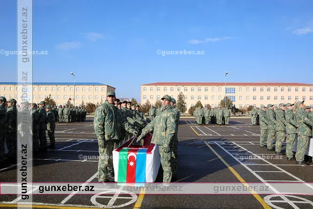 Azərbaycan Ordusunda andiçmə mərasimləri keçirilib