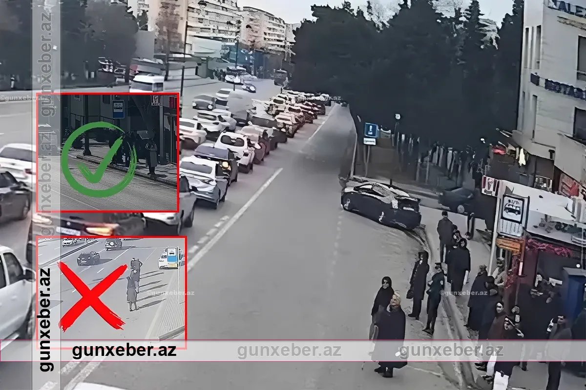 Yolun hərəkət hissəsində dayanmağın təhlükələri – VİDEO